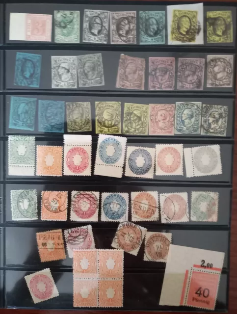 Briefmarkensammlung Sachsen  Altdeutschland