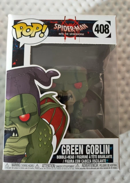SPIDERMAN INTO THE Spiderverse Green Goblin #408 Funko Pop Bobblehead ...