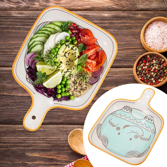 1 pieza de comida creativa plato cerámica contenedor vehículo