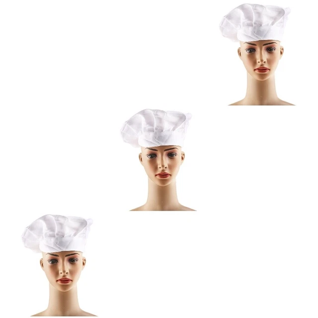 3 Piezas Chef Cabeza Envolvente Sombrero de Cocina Sombrero Japonés Sombreros Negros Hombres Barbacoa
