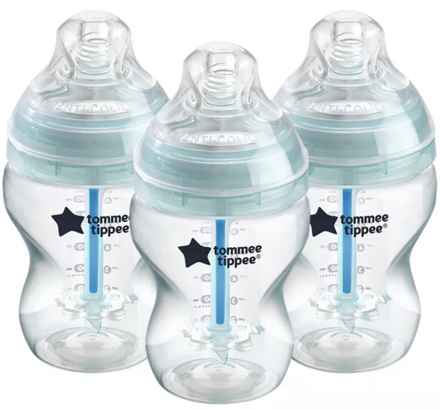 Tommee Tippee 260 ml Advanced Anti-colic Bottle - 3 Pack - New