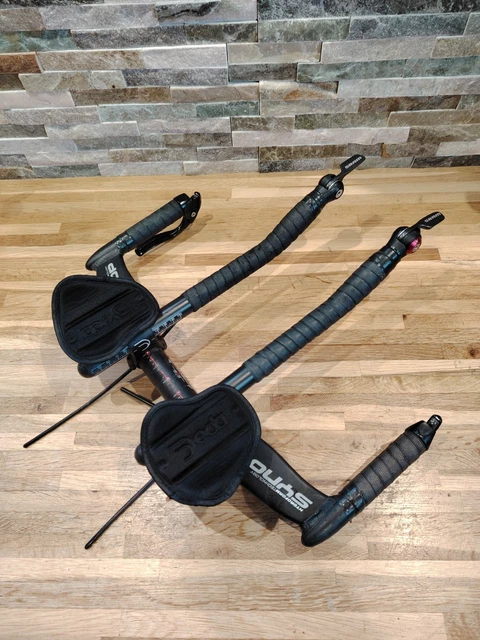 Guidon De Triathlon Carbone - 44 Cm - Potence Incluse - Pour Vélo Route/TT