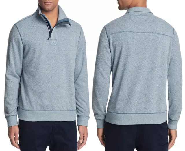 Surfside Supply Co. Quarter Zip Terry Pullover Sz.XXL in Stormy  NWT $125