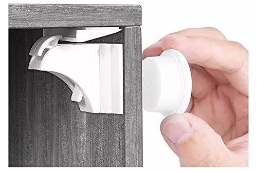 Magnetic child locks for sales cupboards