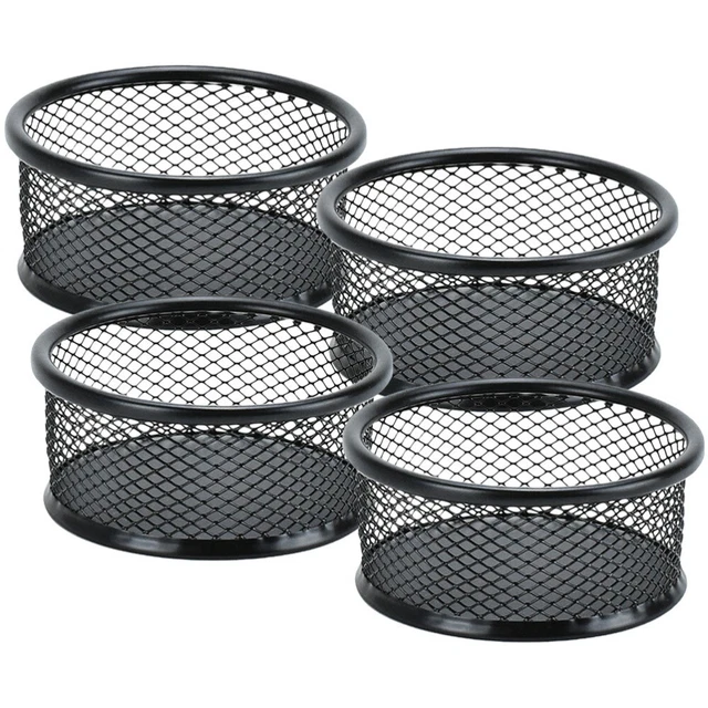 4 Pcs Eisen Student Büro-Schreibtisch-Organizer Behälter Für Büroklammern