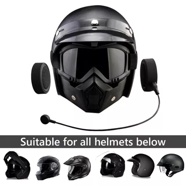 BT17 Motorcycle Helmet Bluetooth Wireless Headset Handsfree Earphones Headphones