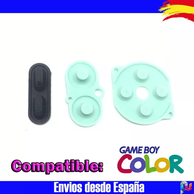 Gomas Game Boy Color Contacto Silicona Botones Almohadillas Silicona GBC