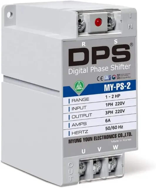 Single Phase to 3 Phase Converter, My-Ps-2 Model, Suitable for 1Hp(0.75Kw) 3 Amp