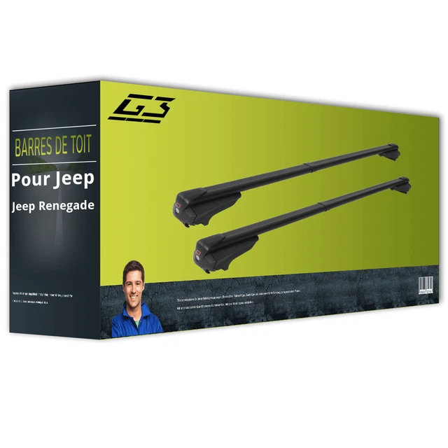 Barre de toit Honda Jazz Crosstar| Acheter barres de toit G3 Infinity Steel 55719