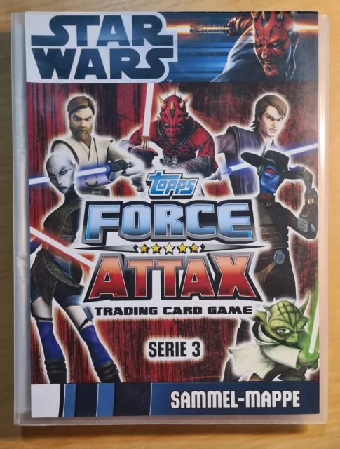 Star Wars Force Attax Serie 3 - Offizielle Sammel-Mappe - Komplett - Vollständig