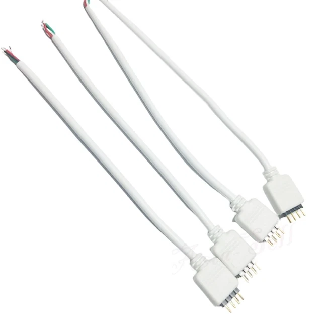 4pcs RGB Male/Female Interchangeable LED Strip Power Joiner Connector