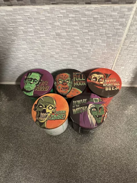 5 velas TK Maxx Halloween - Dw Home Vampiro/hombre lobo/zombie/monstruo/bruja etc.