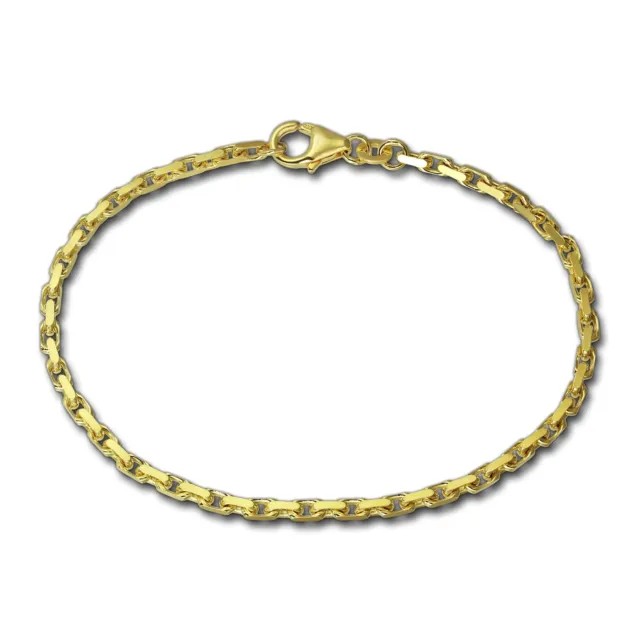 GoldDream 18,5cm Bracelet Ancre Polissage Diamanté 8 Carat 333er or Jaune GDA022