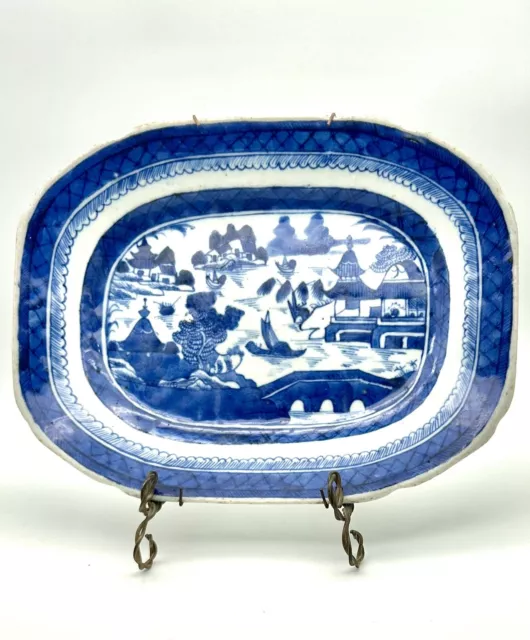 19th Century Chinese Export Porcelain Blue And white Plate