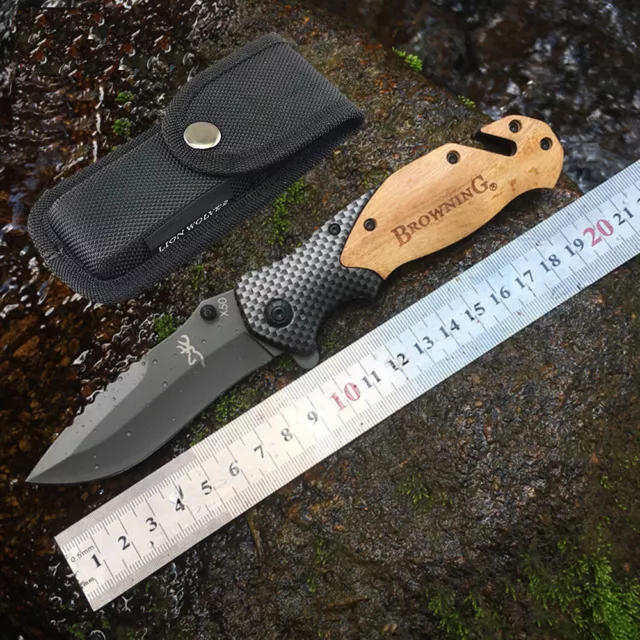 095T Browning Folding Knife X50 Outdoor Pocket Knife Camping Hunting Survival