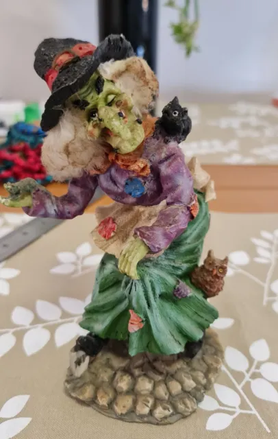 Vintage Lucky Kitchen Witch Resin Figurine 18 cm Tall