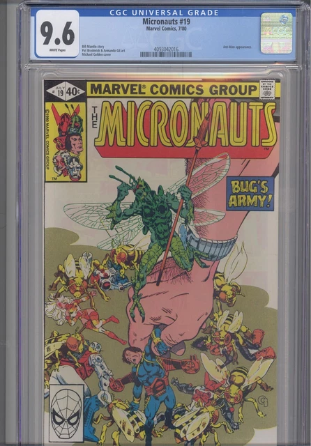 Micronauts #19 CGC 9.6 1980 Marvel Comics Michael Golden Cover Ant-man App