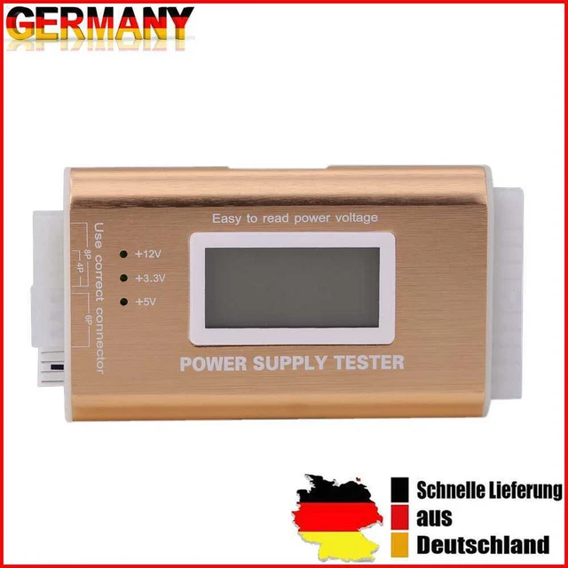 Tester di tensione PC LCD digitale 20/24 pin 4 alimentatore ATX BTX ITX SATA HDD disco rigido