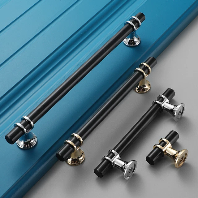 Luxury Closet Door Handle Kitchen Cabinet Cupboard Drawer T Bar Handle Pull Knob