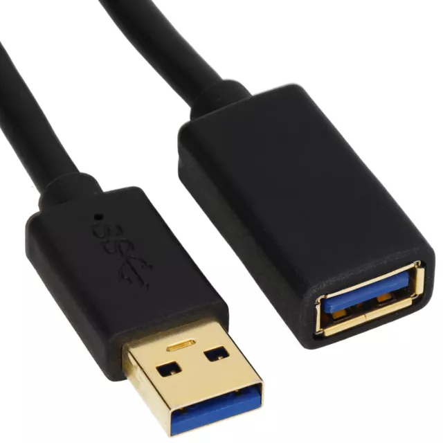 Pro USB 3.0 22AWG Câble Haute Vitesse Rallonge A Mâle À Femelle Prise 1m-3m