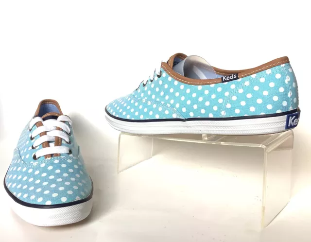 NEW KEDS Woman's Champion Polka Dot Canvas Sneakers A13-CH365 (Size 6.5 M) 2