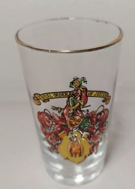 Vintage Libbey Freemasonry Royal Order of Jesters Cocktail Glass 2