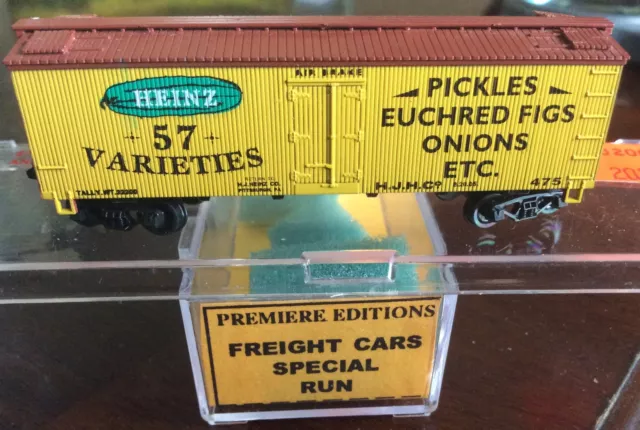 N Scale Freight Yard Premiere Edition HEINZ 57 pickle figs onion Box Car