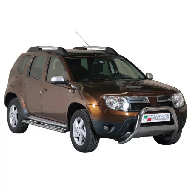 Edelstahl Seitenschweller Schwellerrohre für Dacia Duster 2010-2017 Silber