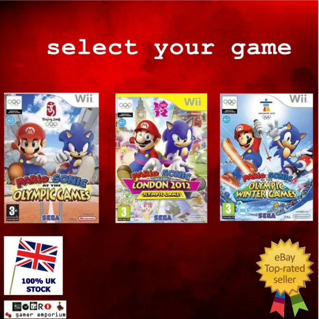 Wii Mario & Sonic Olympic Games / Winter / London 2012 Game Series  Wii & Wii U