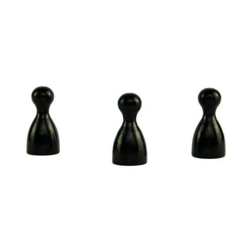 GICO Pack Of 100 Wooden Halma Game Cones – 24x12 Mm, Choice Of Colors (White)