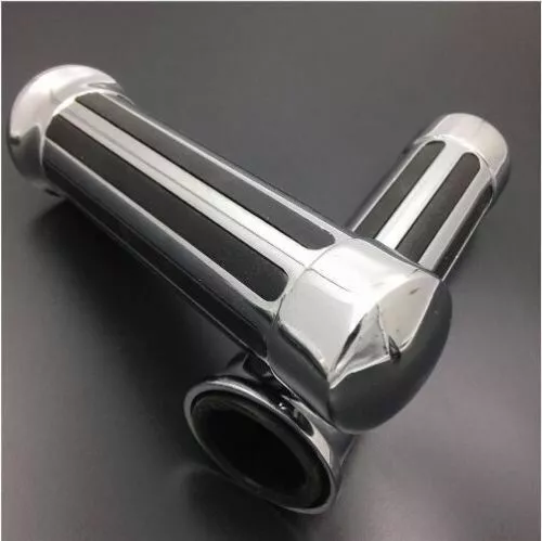 Chrome Motorrad 1 "Lenker Handgriffe für Kawasaki Honda Yamaha Suzuki Harley BMW