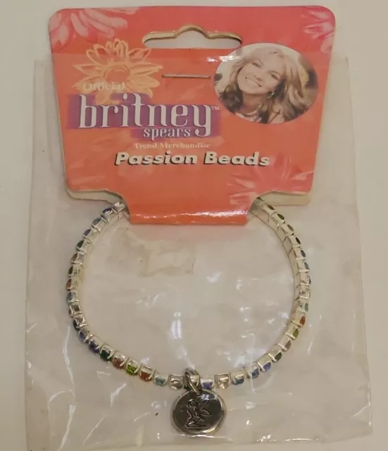 🔥🔥🔥Britney Spears Official Bracelet Charm Beads 2000 New NIP Wow!