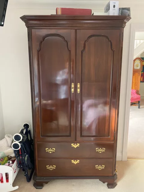 Antique Ethan Allen 'Georgian Court' Mahogany Armoire/Wardrobe - Made In America