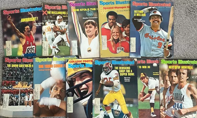 Sports Illustrated July - Sept. 1976 LOT 9 Vintage Issues (sold as LOT or solo)