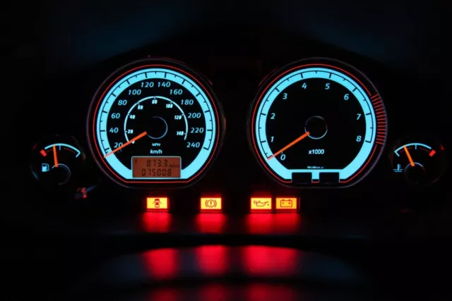 Mitsubishi Carisma design 1 glow gauge plasma dials tachoscheibe glow shift indi