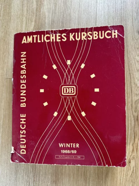 Amtliches Kursbuch Deutsche Bundesbahn, Winter 1968 /69, Gesamtausgabe, Original