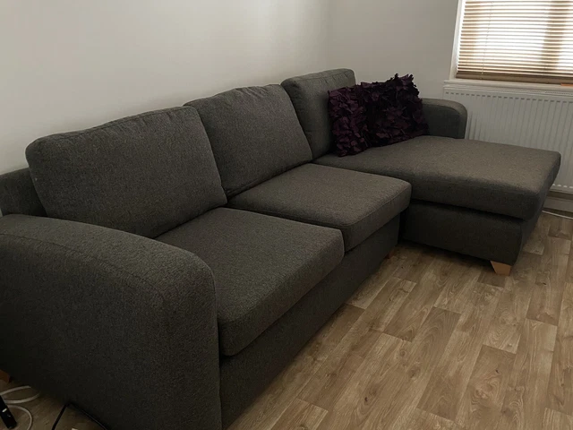 DFS CORNER SOFA grey 150.00 PicClick UK