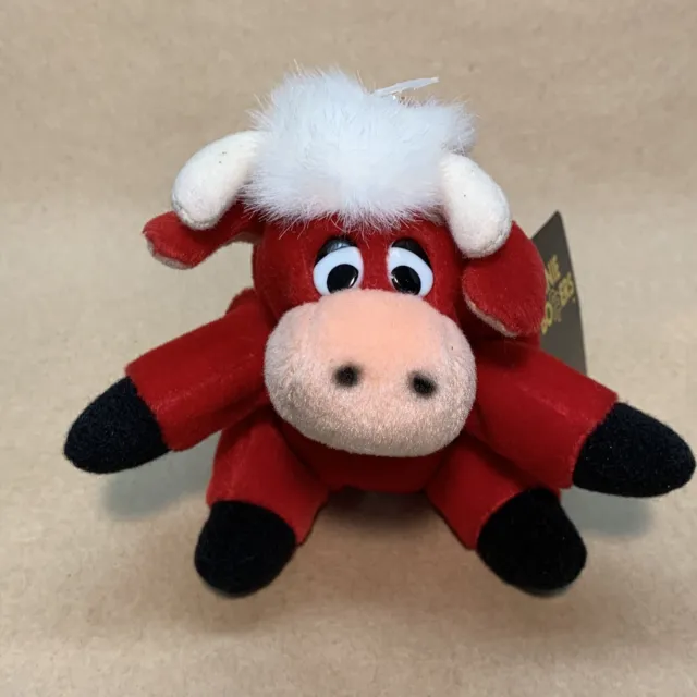 Vintage “Bandito” Bull Beanie Boppers Bean Bag Plush Toy 24k  Co. NEW With Tags