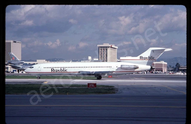 Republic Boeing 727-200 N276WC Mar 85 Kodachrome Aircraft Slide/Dia