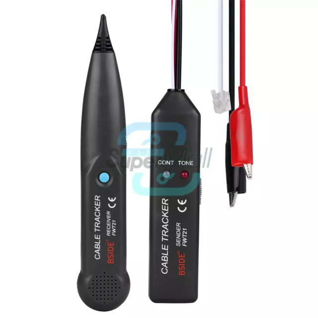 FWT21 Cable Tester 1.5kHZ Network Telephone Line Checker Cable Finder Tester Set