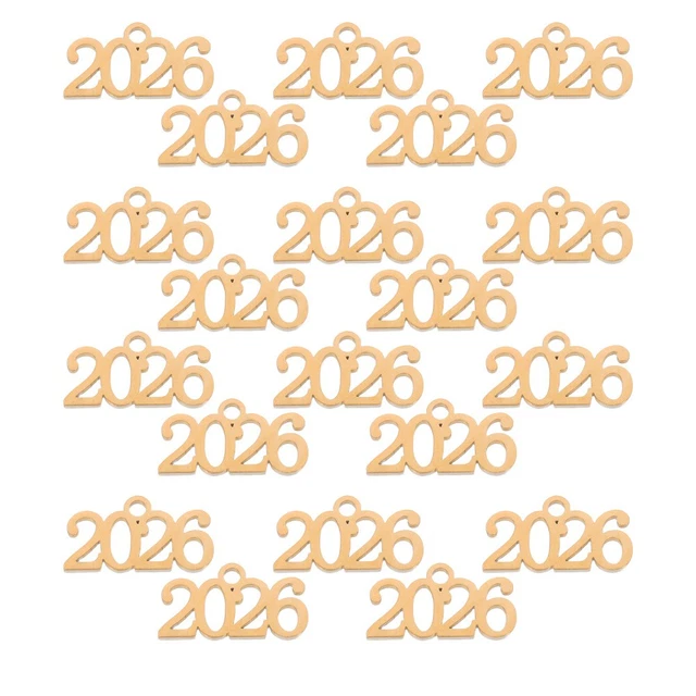 Buy Gold For Jewelry Making 2026.20PCS 2026 YEAR Charms: Mini Metal Number 2026 Pendants Jewelry Making ...