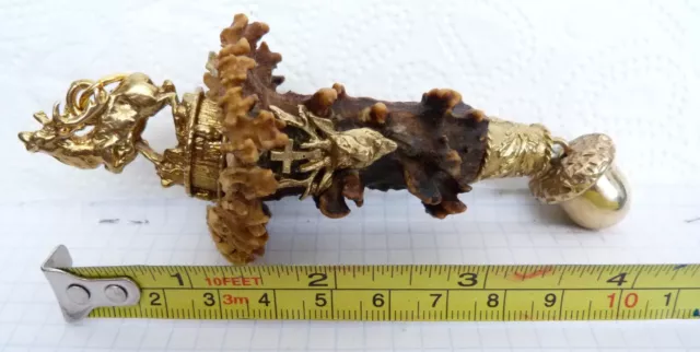 Groß  Charivari, Eicheln  Reh Rehkümmere Hirsch Grandeln  Anhänger