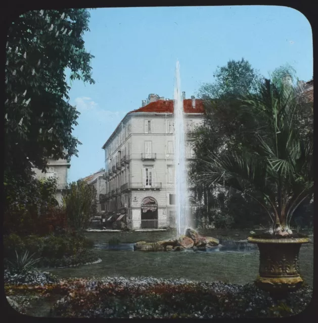 A CONTINENTAL CITY C1911 EDWARDIAN PHOTO Magic Lantern Slide GARDEN CITIES