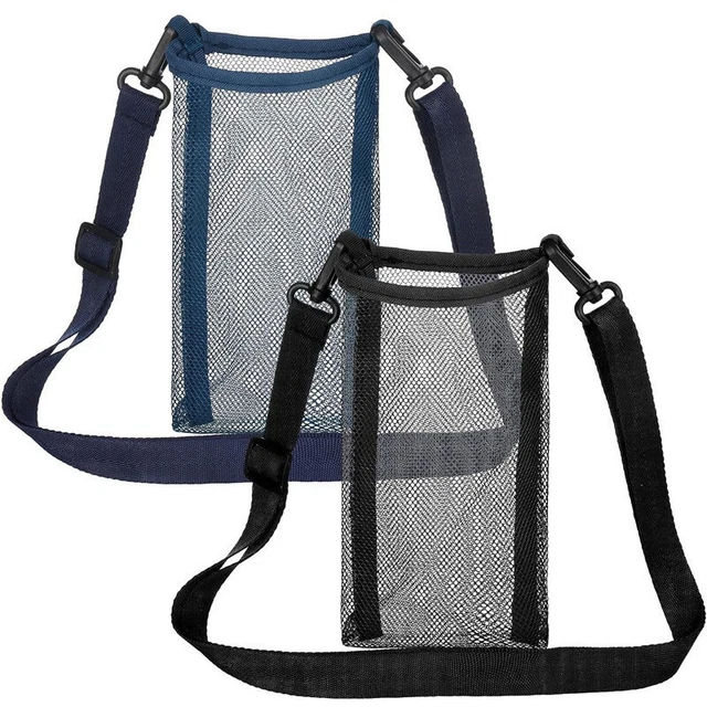 Borsa portabottiglie d'acqua supporto rete regolabile tracolla escursionismo