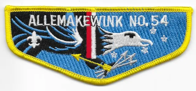 Allemakewink Lodge 54 S22 Order of the Arrow OA Flap Boy Scouts of America BSA