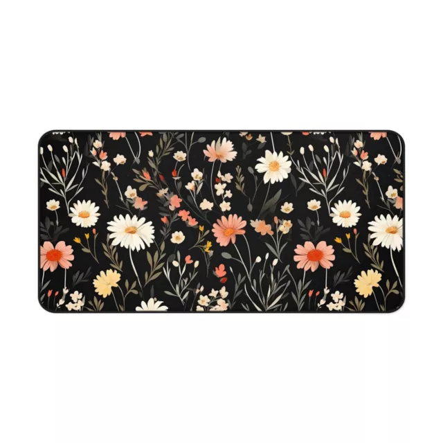 Cottagecore XL Floral Mousepad - Aesthetic Desk Mat Large Gaming Mouse Pad