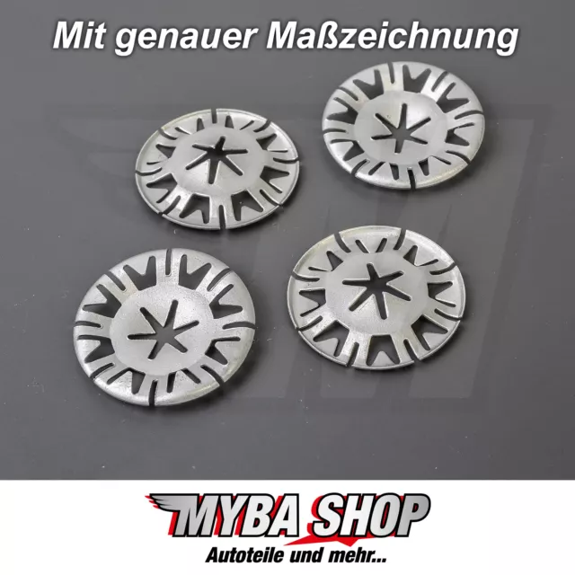 10x Metal Sujeción Arandela de Sujeción para VW Audi Seat N90796502
