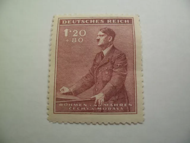 Briefmarke Deutsches Reich Adolf Hitler Marke  Postfrisch