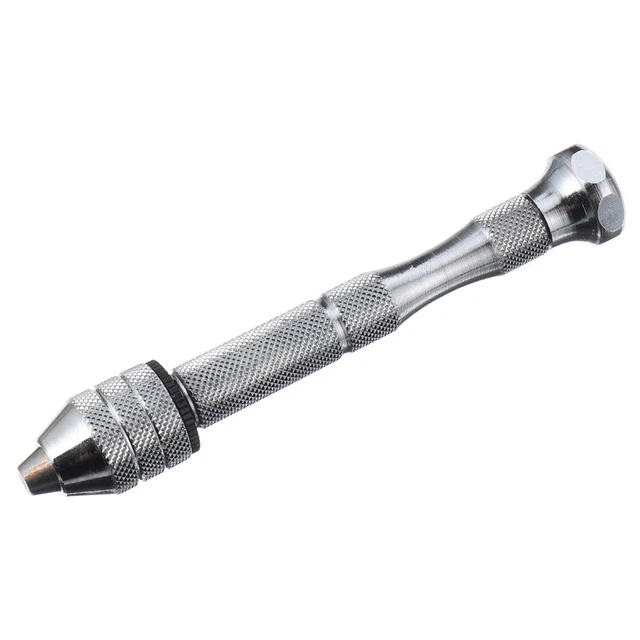 Modelo de tornillo de cabezal giratorio taladro manual aleación de aluminio mandril sin llave
