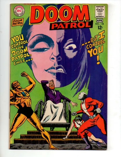 The Doom Patrol #118 (Mar-Apr 1968, DC) VF+ 8.5 "VIDEX, MONARCH OF LIGHT"